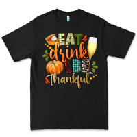 Black eat drink and be thankful Premium Tee - CowGirlArtShop