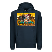 Navy Cutest Pumpkin In The Patch Pig Premium Hoodie - LillyAllenDesigns