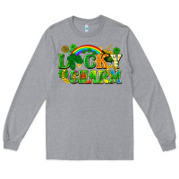Heather Grey lucky charm Long Sleeve Tee - FaDigitalArtStudio