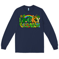 Navy lucky charm Long Sleeve Tee - FaDigitalArtStudio