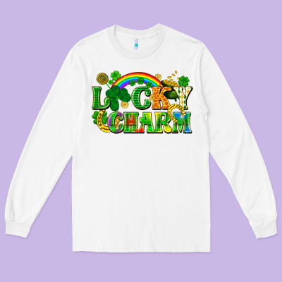 Lucky Charm Long Sleeve Tee Designed By Fadigitalartstudio
