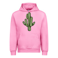 Fuchsia Pink cactus Urban Hoodie - JahusDesignShop