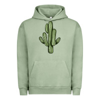 Pigment Oil Green cactus Urban Hoodie - JahusDesignShop
