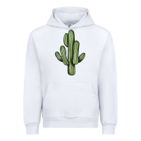 White cactus Urban Hoodie - JahusDesignShop