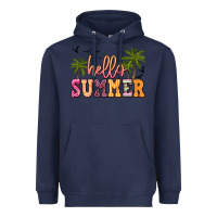 Navy hello summer Heavyweight Hoodie - JahusDesignShop