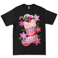 Black pink christmas socks Premium Tee - CowGirlArtShop