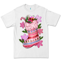 White pink christmas socks Premium Tee - CowGirlArtShop