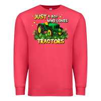 Cardinal just a boy who loves tractors Premium Sweatshirt - JahusDesignShop