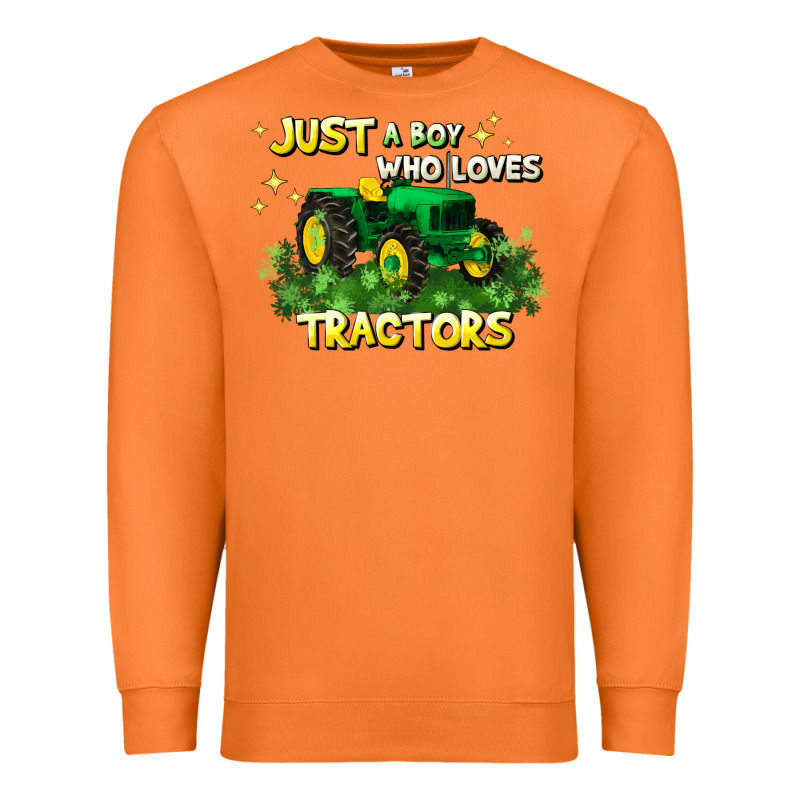 Just A Boy Who Loves Tractors Premium Sweatshirt by JahusDesignShop | Teevron