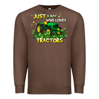 Chestnut just a boy who loves tractors Premium Sweatshirt - JahusDesignShop