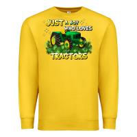 Lemon just a boy who loves tractors Premium Sweatshirt - JahusDesignShop