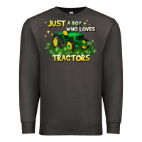 Smoke just a boy who loves tractors Premium Sweatshirt - JahusDesignShop