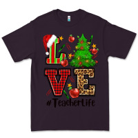 Plum love teacher life christmas Premium Tee - CowGirlArtShop