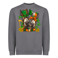 Storm st patricks donkeys with  shamrocks Heavyweight Sweatshirt - AdoDesignShop