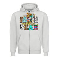Dove Grey faith over fear with cross and sunflowers Zipper Hoodie - AdoDesignShop