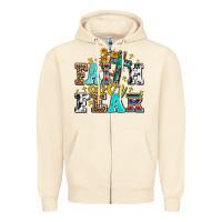 Sandshell faith over fear with cross and sunflowers Zipper Hoodie - AdoDesignShop