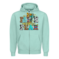 Faith Over Fear With Cross And Sunflowers Zipper Hoodie | Teevron