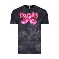 Cloud Black Cancer butterfly Vintage Tee - FaDigitalArtStudio