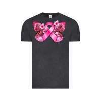 Vintage Black Cancer butterfly Vintage Tee - FaDigitalArtStudio