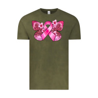 Vintage Olive Cancer butterfly Vintage Tee - FaDigitalArtStudio