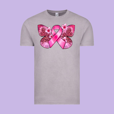 Cancer Butterfly Vintage Tee Designed By Fadigitalartstudio