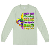 Matcha mardi gras parades beads french quarter beignets Long Sleeve Tee - FaDigitalArtStudio