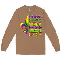 Toasted Coconut mardi gras parades beads french quarter beignets Long Sleeve Tee - FaDigitalArtStudio