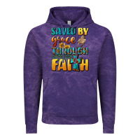 Cloud Purple saved by grace through faith Vintage Hoodie - BundleAndBundleShop
