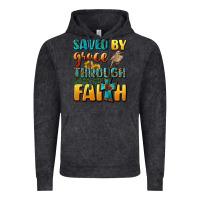 Vintage Black saved by grace through faith Vintage Hoodie - BundleAndBundleShop