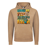 Vintage Coffee saved by grace through faith Vintage Hoodie - BundleAndBundleShop