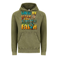 Vintage Olive saved by grace through faith Vintage Hoodie - BundleAndBundleShop