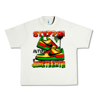 Steppin' Into Juneteenth Urban Heavy Tee | Teevron