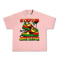 Salmon Steppin' into Juneteenth Urban Heavy Tee - FaDigitalArtStudio