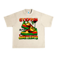 Sandshell Steppin' into Juneteenth Urban Heavy Tee - FaDigitalArtStudio