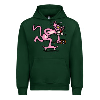 Forest Green pink panther Urban Hoodie - linhVisuals