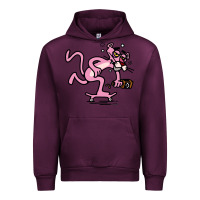 Mauve Wine pink panther Urban Hoodie - linhVisuals