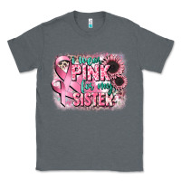 Charcoal Heather i wear pink for my sister Classic Tee - CowGirlArtShop