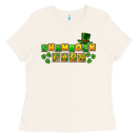 Bone St. Patrick's Shamrock farm Ladies Tee - CowGirlArtShop