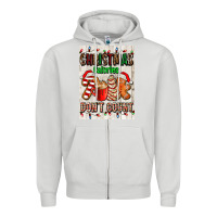 Dove Grey Christmas calories dont count Zipper Hoodie - AdoDesignShop