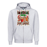 Heather Grey Christmas calories dont count Zipper Hoodie - AdoDesignShop