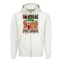 Oatmeal Heather Christmas calories dont count Zipper Hoodie - AdoDesignShop
