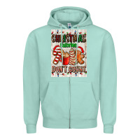 Seafoam Christmas calories dont count Zipper Hoodie - AdoDesignShop