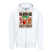 White Christmas calories dont count Zipper Hoodie - AdoDesignShop