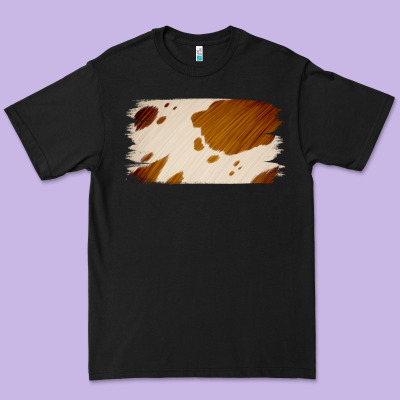 Cowhide Lightbrown Premium Tee Designed By Jasminsmagicworld