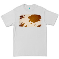 Dove Grey Cowhide Lightbrown Premium Tee - Jasminsmagicworld