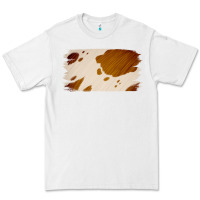 White Cowhide Lightbrown Premium Tee - Jasminsmagicworld