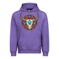 Tulip turquoise aztec bullskull Urban Hoodie - JahusDesignShop