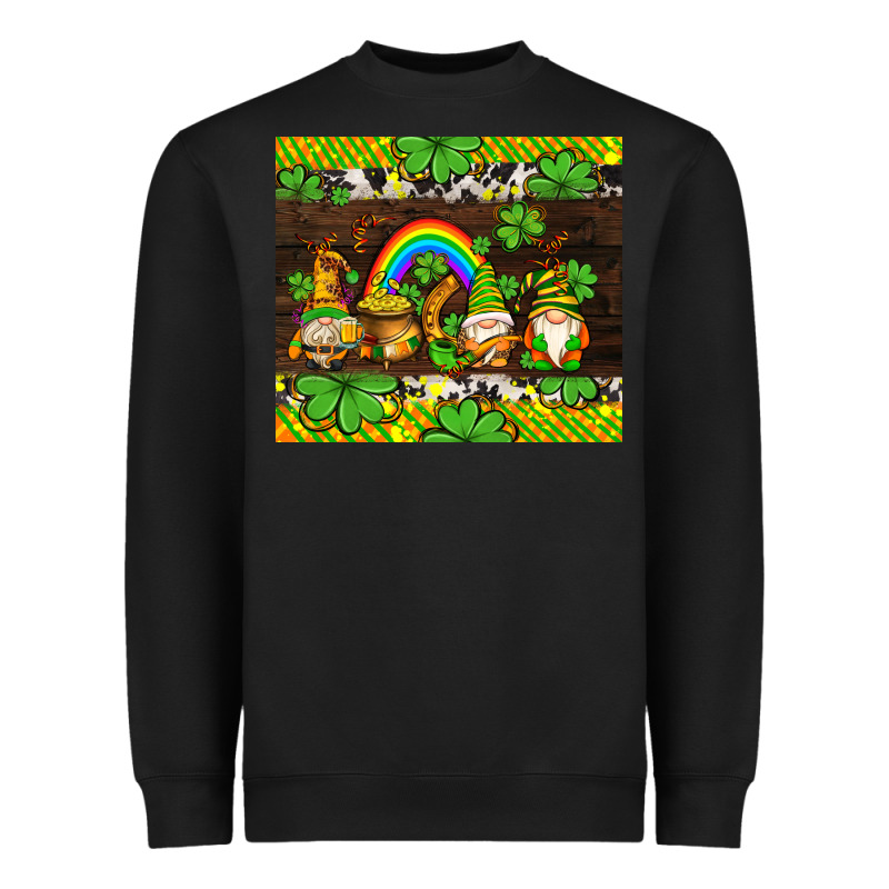 Western St Patricks Gnomes Heavyweight Sweatshirt by AdoDesignShop | Teevron