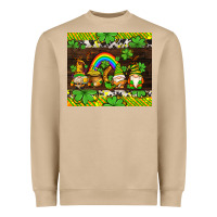 Mushroom western st patricks gnomes Heavyweight Sweatshirt - AdoDesignShop