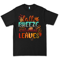 Black fall breeze and autumn leaves Premium Tee - CowGirlArtShop